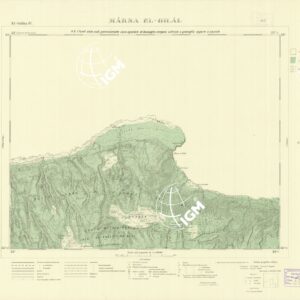 CARTA TOPOGRAFICA DELLA CIRENAICA ALLA SCALA DI 1:50.000 - EL-GUBBA IV - Marsa El-Hilal