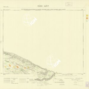 CARTA TOPOGRAFICA DELLA CIRENAICA ALLA SCALA DI 1:50.000 - DERNA II - Sidi Aon