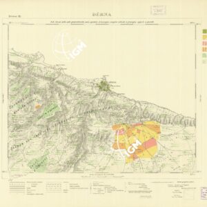 CARTA TOPOGRAFICA DELLA CIRENAICA ALLA SCALA DI 1:50.000 - DERNA III - Derna