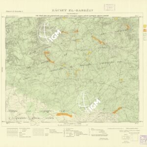 CARTA TOPOGRAFICA DELLA CIRENAICA ALLA SCALA DI 1:50.000 - ZAUIET EL-GASREIN I - Zauiet El-Gasrein