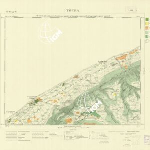 CARTA TOPOGRAFICA DELLA CIRENAICA ALLA SCALA DI 1:50.000 - EL-MERG IV - Tocra
