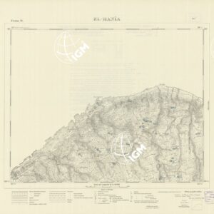 CARTA TOPOGRAFICA DELLA CIRENAICA ALLA SCALA DI 1:50.000 - CIRENE IV - El-Hania