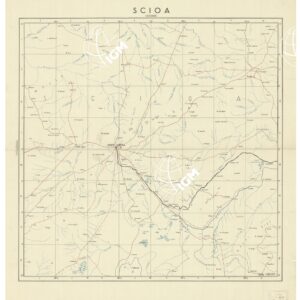 CARTA DELL'AFRICA ORIENTALE ITALIANA - Scioa