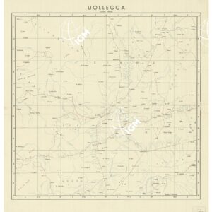 CARTA DELL'AFRICA ORIENTALE ITALIANA - Uollegga