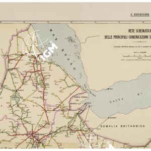 RETE SCHEMATICA DELLE PRINCIPALI COMUNICAZIONI STRADALI IN A.O.I.