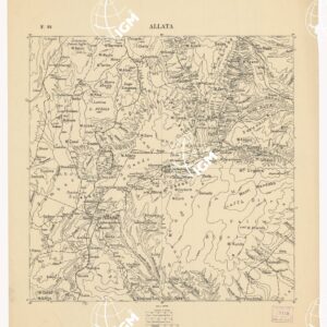 CARTA DELL'AFRICA ORIENTALE ITALIANA - Foglio 22 - Allata