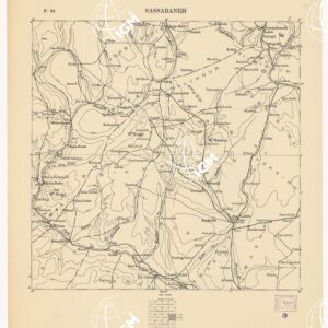 CARTA DELL'AFRICA ORIENTALE ITALIANA - Foglio 24 - Sassabaneh