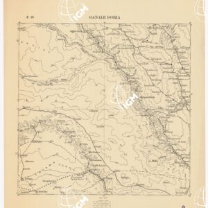 CARTA DELL'AFRICA ORIENTALE ITALIANA - Foglio 28 - Ganale Doria