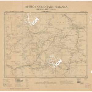 CARTA DELL'AFRICA ORIENTALE ITALIANA IMPERO D´ETIOPIA - Foglio 2 - Kurmuk