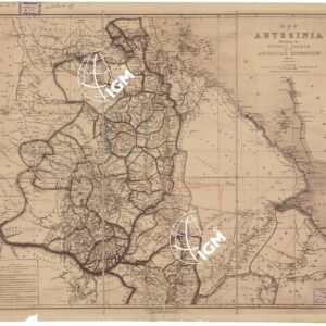 MAP OF ABISSINIA ILLUSTRATING THE OFFICIAL RECORD OF THE ABYSSINIAN EXPEDITION