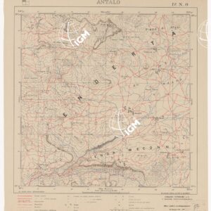 CARTA DELL'AFRICA ORIENTALE ITALIANA - Antalò