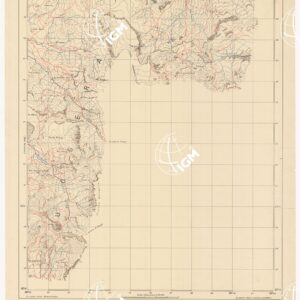 CARTA DELL'AFRICA ORIENTALE ITALIANA - Monte Garagiam