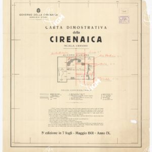 CARTA DIMOSTRATIVA DELLA CIRENAICA - Quadro d'unione