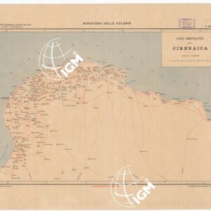 CARTA DIMOSTRATIVA DELLA CIRENAICA. (Edizione provvisoria)
