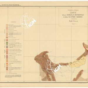 CARTA DELLA DANCALIA MERIDIONALE E DEGLI ALTIPIANI HARARINI - Foglio 1