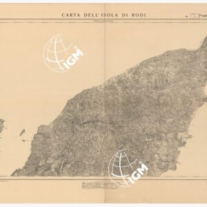 CARTA DELL'ISOLA DI RODI - Foglio Nord