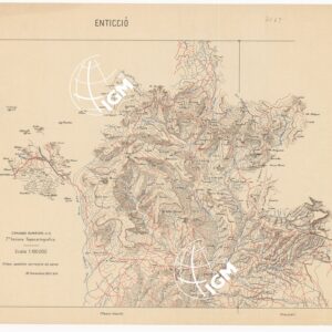 CARTA DELL'AFRICA ORIENTALE ITALIANA - Enticciò