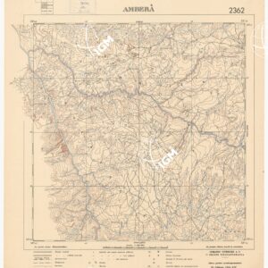 CARTA DELL'AFRICA ORIENTALE ITALIANA - Amberà