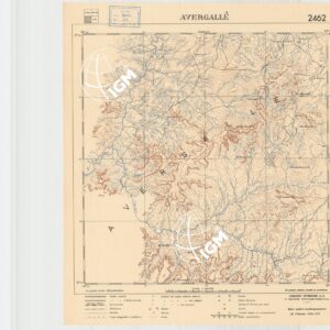 CARTA DELL'AFRICA ORIENTALE ITALIANA - Avergallè