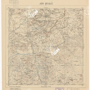 CARTA DELL'AFRICA ORIENTALE ITALIANA - Adi Qualà