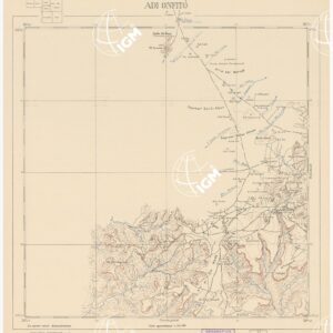 CARTA DELL'AFRICA ORIENTALE ITALIANA - Adi Onfitò