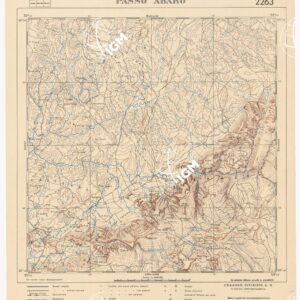 CARTA DELL'AFRICA ORIENTALE ITALIANA - Passo Abarò