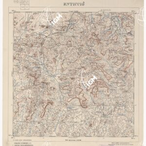 CARTA DELL'AFRICA ORIENTALE ITALIANA - Enticciò