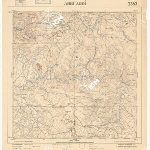 CARTA DELL'AFRICA ORIENTALE ITALIANA - Abbi Addì