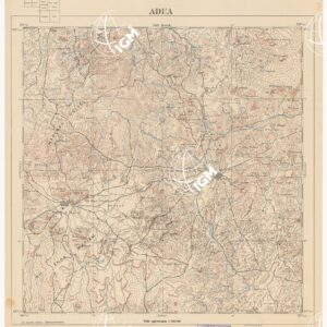 CARTA DELL'AFRICA ORIENTALE ITALIANA - Adua