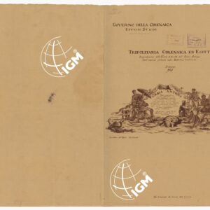 TRIPOLITANIA CIRENAICA ED EGITTO RIPRODUZIONE DELLE TAVOLE II, III E IIII DELL'ORBIS ANTIQUI DALL'ORIGINALE ESISTENTE NELLA BIBLIOTECA CORFINIANA -Titolo