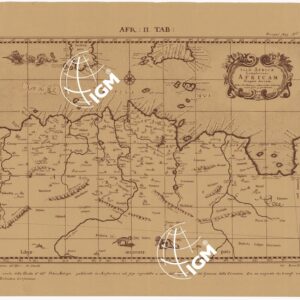 TRIPOLITANIA CIRENAICA ED EGITTO RIPRODUZIONE DELLE TAVOLE II, III E IIII DELL'ORBIS ANTIQUI DALL'ORIGINALE ESISTENTE NELLA BIBLIOTECA CORFINIANA -Tavola 2