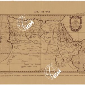 TRIPOLITANIA CIRENAICA ED EGITTO RIPRODUZIONE DELLE TAVOLE II, III E IIII DELL'ORBIS ANTIQUI DALL'ORIGINALE ESISTENTE NELLA BIBLIOTECA CORFINIANA -Tavola 4