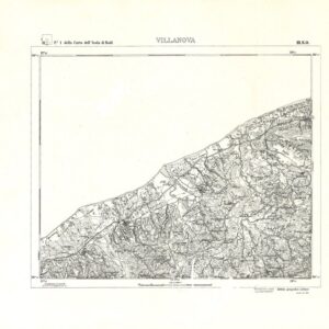 CARTA TOPOGRAFICA DELL'ISOLA DI RODI (ATLANTE) - Tavola 4 - Villanova