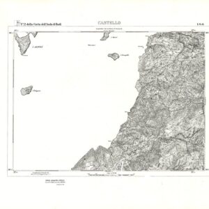 CARTA TOPOGRAFICA DELL'ISOLA DI RODI (ATLANTE) - Tavola 7 - Castello