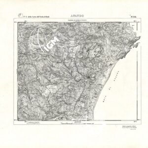 CARTA TOPOGRAFICA DELL'ISOLA DI RODI (ATLANTE) - Tavola 13 -Afando