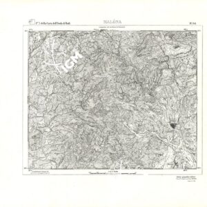 CARTA TOPOGRAFICA DELL'ISOLA DI RODI (ATLANTE) - Tavola 15 - Malona