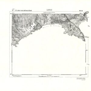 CARTA TOPOGRAFICA DELL'ISOLA DI RODI (ATLANTE) - Tavola 17 - Lindo
