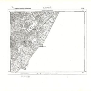 CARTA TOPOGRAFICA DELL'ISOLA DI RODI (ATLANTE)- Tavola 19 - Lacania