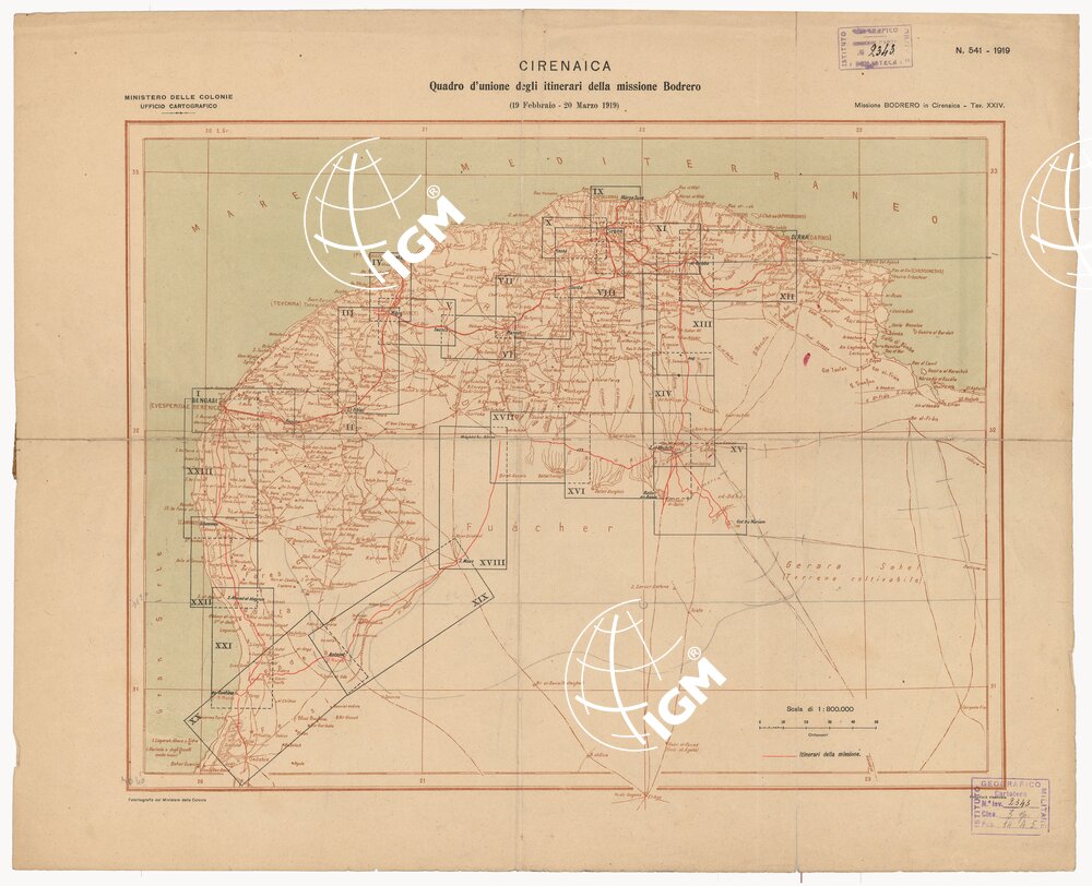 ITINERARI DELLA CIRENAICA - Quadro d'unione