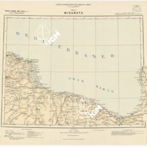 CARTA DIMOSTRATIVA DELLA LIBIA - Foglio 2 - Misurata