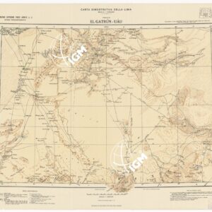 CARTA DIMOSTRATIVA DELLA LIBIA - Foglio 8 - El Gatrun-Uau