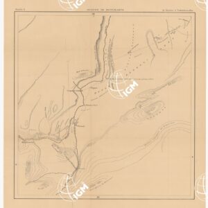MISSION DE BONCHAMPS DE DJIBOUTI AU NIL BLANC D'APRES LES TRAVAUX DE M.RS L. BARTHOLIN, CH. MICHEL, FAIVRE ET M. POTTER. CARTE D'ENSEMBLE PAR CH. MICHEL SECOND DE LA MISSION 1897 - 1898 DESSIN DE J. HANSEN - Foglio 4 - Da Moulou a Tadetchamalka