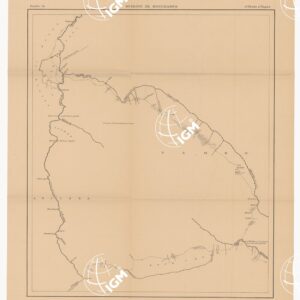 MISSION DE BONCHAMPS DE DJIBOUTI AU NIL BLANC D'APRES LES TRAVAUX DE M.RS L. BARTHOLIN, CH. MICHEL, FAIVRE ET M. POTTER. CARTE D'ENSEMBLE PAR CH. MICHEL SECOND DE LA MISSION 1897 - 1898 DESSIN DE J. HANSEN - Foglio 13 - D'Obotte a Oupao