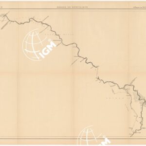 MISSION DE BONCHAMPS DE DJIBOUTI AU NIL BLANC D'APRES LES TRAVAUX DE M.RS L. BARTHOLIN, CH. MICHEL, FAIVRE ET M. POTTER. CARTE D'ENSEMBLE PAR CH. MICHEL SECOND DE LA MISSION 1897 - 1898 DESSIN DE J. HANSEN - Foglio 14 - D'Oupao au Nil Blanc