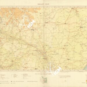 CARTA DELL'AFRICA ORIENTALE ITALIANA-TIPO AVIAZIONE ANNO 1938 - Foglio 10 - Belet Uen