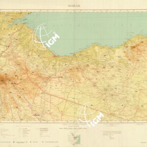CARTA DELL'AFRICA ORIENTALE ITALIANA-TIPO AVIAZIONE ANNO 1938 - Foglio 6 - Harar