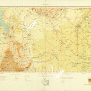 CARTA DELL'AFRICA ORIENTALE ITALIANA-TIPO AVIAZIONE ANNO 1938 - Foglio 12 - Moiale