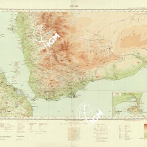 CARTA DELL'AFRICA ORIENTALE ITALIANA-TIPO AVIAZIONE ANNO 1938 - Foglio 4 - Assab