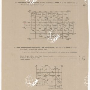 CARTA DELL'ERITREA - Quadro d'unione