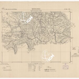 CARTA DELL'ERITREA - Foglio 2064 IV S.E. I S.O. - Baracnaa